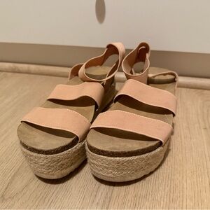 Madden Girl Pink Espadrille Platform Shoes